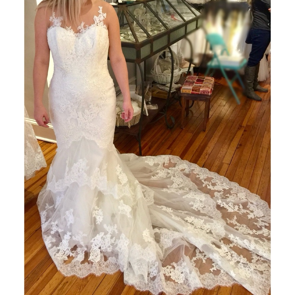 NWT Never Worn Enzoani “Kasia” Wedding Gown Bridal Gown sz 10 (fits 6/8)